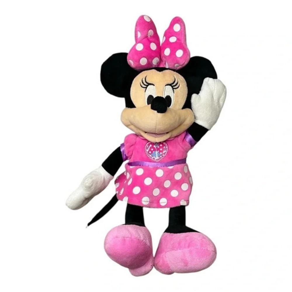 Disney Minnie‎ Mouse Singing Talking Bowtique Light Up Doll Toy Plush 14"